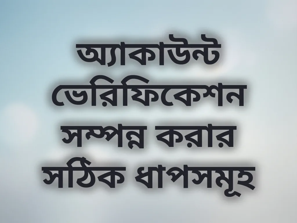 ভেরিফিকেশন প্রসেস